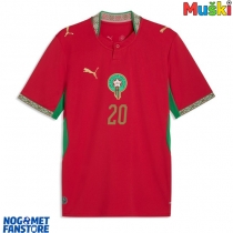 Maroko Ayoub El Kaabi #20 Domaci Dres SP 2026 Kratak Rukav